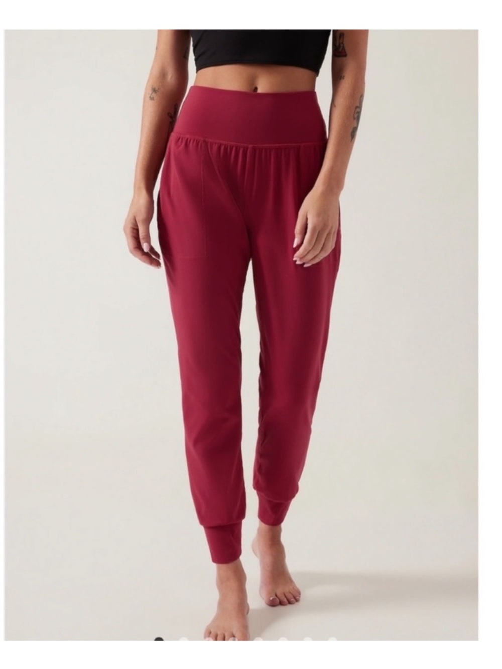 Athleta Salutation Jogger in Decadent Red